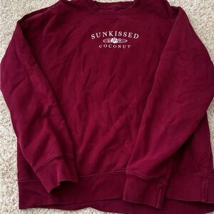 Maroon Graphic Sweatshirt